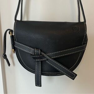 LOEWE Gate bag - navy, contrast stitching